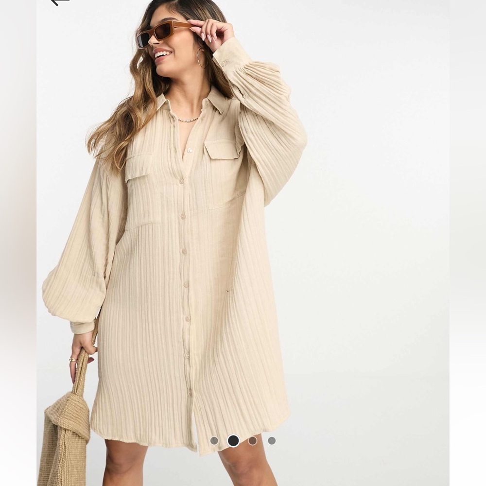ASOS DESIGN Double Cloth Dress 🍄‍🟫🍂